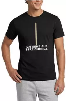 spreadshirt Ich Gehe Als Streichholz Kostüm Männer T-Shirt (D156576714P6-96995-app2-size5) schwarz