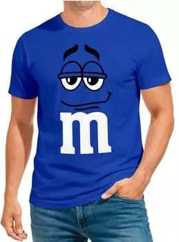 MoonWorks Print Shirt mit Print Karnevalskostüm (200437) blau