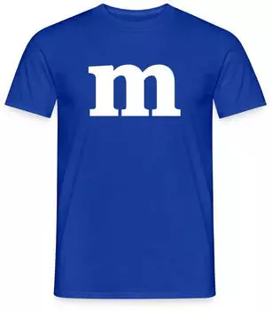spreadshirt Buchstabe M Kostüm Karneval Fasching Gruppen dunkelblau