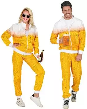 Widmann Bier Trainingsanzug 80er Outfit Zweiteilig (97191) mehrfarbig