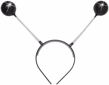 Widmann Haarreif mit Kugeln (8016B) schwarz