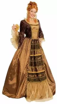 Narrenkiste Rokokokleid Barockkostüm (K31250549) braun-bronze