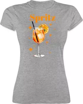 Shirtracer Aperol Spritz Kostüm Schultertasche grau meliert