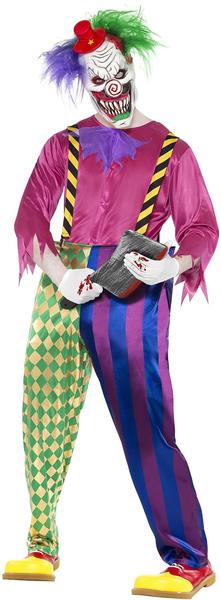 Smiffy's Kolorful Killer Klown Costume Gr. L (21623)