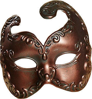 Rubie's Venezianische Maske kupfer