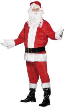 Smiffy's Santa Costume Velour Gr. L (24502)