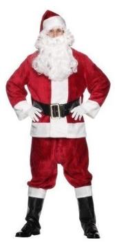 Smiffy's Deluxe Weihnachtsmann Plüsch Kostüm M (25963)
