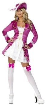 Smiffy's Fever Pirate's Treasure Costume, Pink and White L (30731)