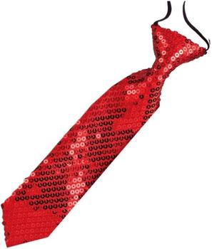 Rubie's Pailletten Krawatte rot (286063)