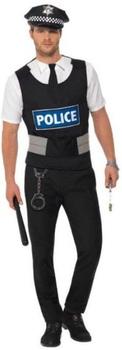 Smiffy's British Cop Polizei Kostüm L