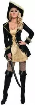 Smiffy's Elegante Piraten Queen Damenkostüm L