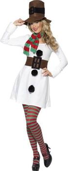 Smiffy's Miss Snow Schneefrau Kostüm L