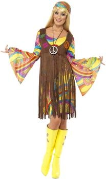 Smiffy's 70er Woodstock Hippie Lady Kost&uuml;m M
