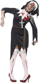 Smiffy's Zombie Nonnen Kostüm XL