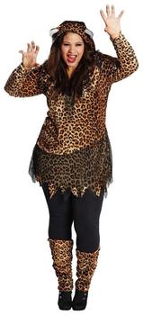 Rubie's Leoparden Dame Lulu Damenkostüm 52