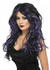 Smiffy's Black and purple adult wig