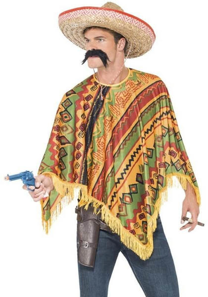 Smiffy's Mexican traditional poncho adult costume