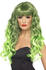 Smiffy's Green curly adult wig with bangs