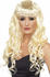 Smiffy's Blonde curly bangs adult long wig