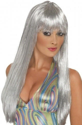 Smiffy's Silver long adult wig