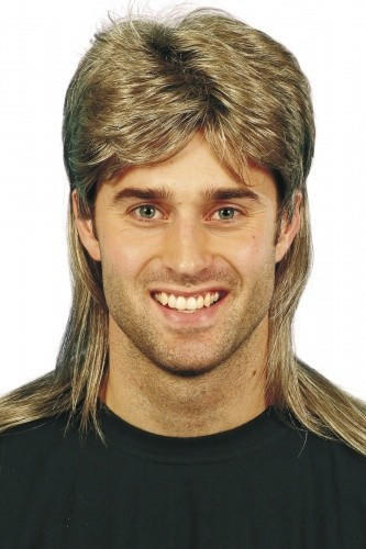 Smiffy's Mullet style adult wig