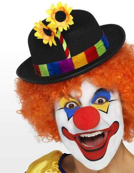 Smiffy's Clown adult hat with flowers