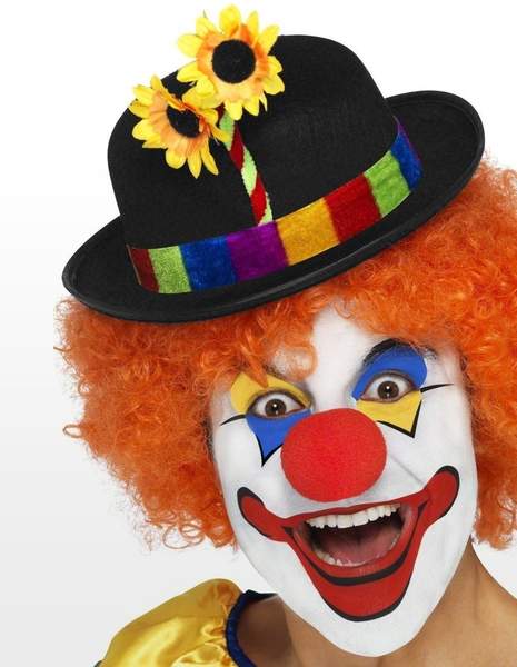 Smiffy's Clown adult hat with flowers