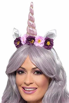 Smiffy's Unicorn purple adult hairband