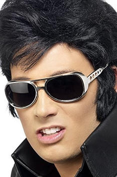 Smiffy's Silver Elvis Presley adult sunglasses