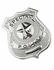 Smiffy's Silver police adult badge