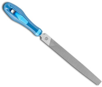 Pferd Werkstattfeile Flachspitz Hieb 3 mit Ergonomie-Feilenheft für Feinbearbeitung & Schlichten (11216158)