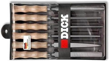 Dick Schl&uuml;sselfeilensatz 6-teilig 100 mm Hieb 2 mit Holzgriff (11871020)