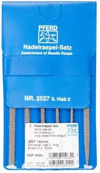 Pferd Nadelfeilen-Raspel-Satz Hieb 2, 140mm (2527)