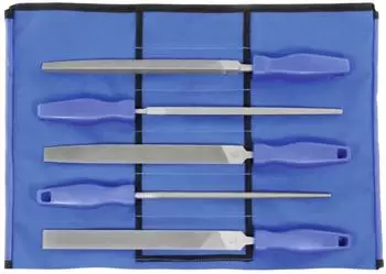 Friedr.Dick Vielzweck-Feilensatz 5-teilig in Rolltasche Hieb 2, 200mm (13552020)