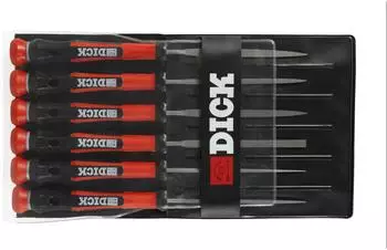 Friedr.Dick Nadelfeilen-Satz 6-teilig 140mm 2K-Griff (2160142-2K)