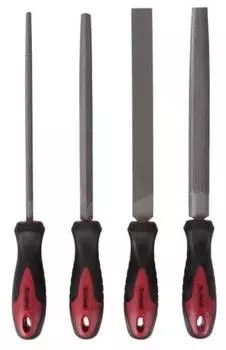 Perel Feilensatz f&uuml;r Stahl 20cm, 4-teilig (06776)