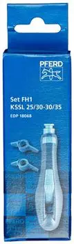 Pferd Feilenheft FH1-Set mit Sch&auml;rflehren, Kettenfeilen &Oslash; 4,0-5,5mm, 25/30-30/35&deg; (12600030)