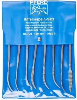 Pferd Präzisions-Riffelfeilen-Set Typ 720 P, 190mm (12707202)