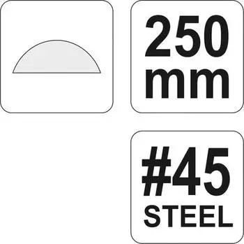 Yato Holzraspel halbrund 250mm (YT-6220)