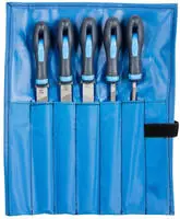 PFERD TOOLS 11800520 Werkstattfeilen-Set verschiedene Hiebe in PVC-Rolltasche L&auml;nge