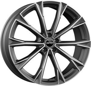 GMP Totale (10x23) mattanthrazit Front poliert