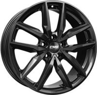 CMS C28 complete black gloss 7x17 ET40 - LK5/100 ML57.1 Alufelge schwarz