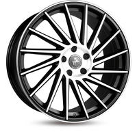Keskin Wheels KT179521512038BFP, Keskin Wheels Kt17 Black Front Polish 9.5x21 ET 38