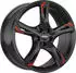 Ronal R62 (7,5x17) schwarz glanz rot