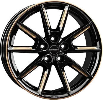 Borbet LX19 (8x19) schwarz gl&auml;nzend gold