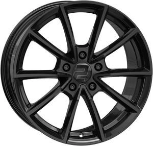 2DRV WH28 schwarz gl&auml;nzend lackiert (9x20) schwarz