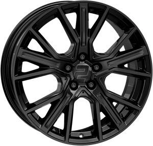 2DRV WH34 schwarz gl&auml;nzend lackiert (9x20) schwarz