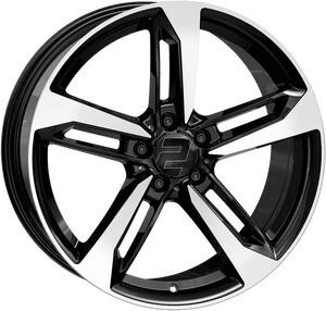 2DRV WH36 schwarz hochglanzpoliert (8.5x19) schwarz