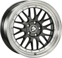 Ultra Wheels UA3 LM black / lip polished 9.5x19 ET35 - LK5/120 ML72.6 Alufelge