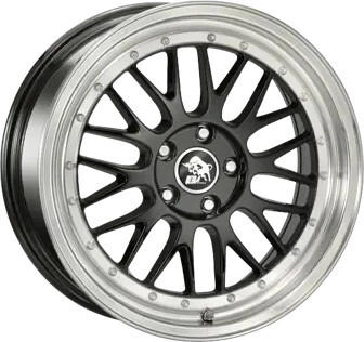 ULTRA WHEELS UA3 LM black / lip polished (9.5x19) schwarz